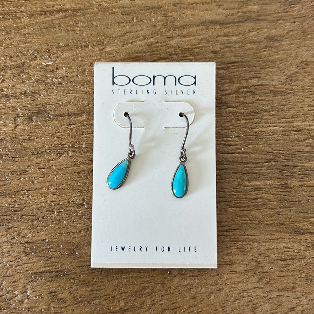 sterling silver stone earrings
